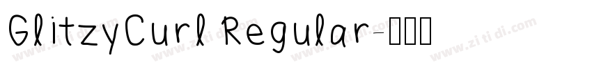GlitzyCurl Regular字体转换